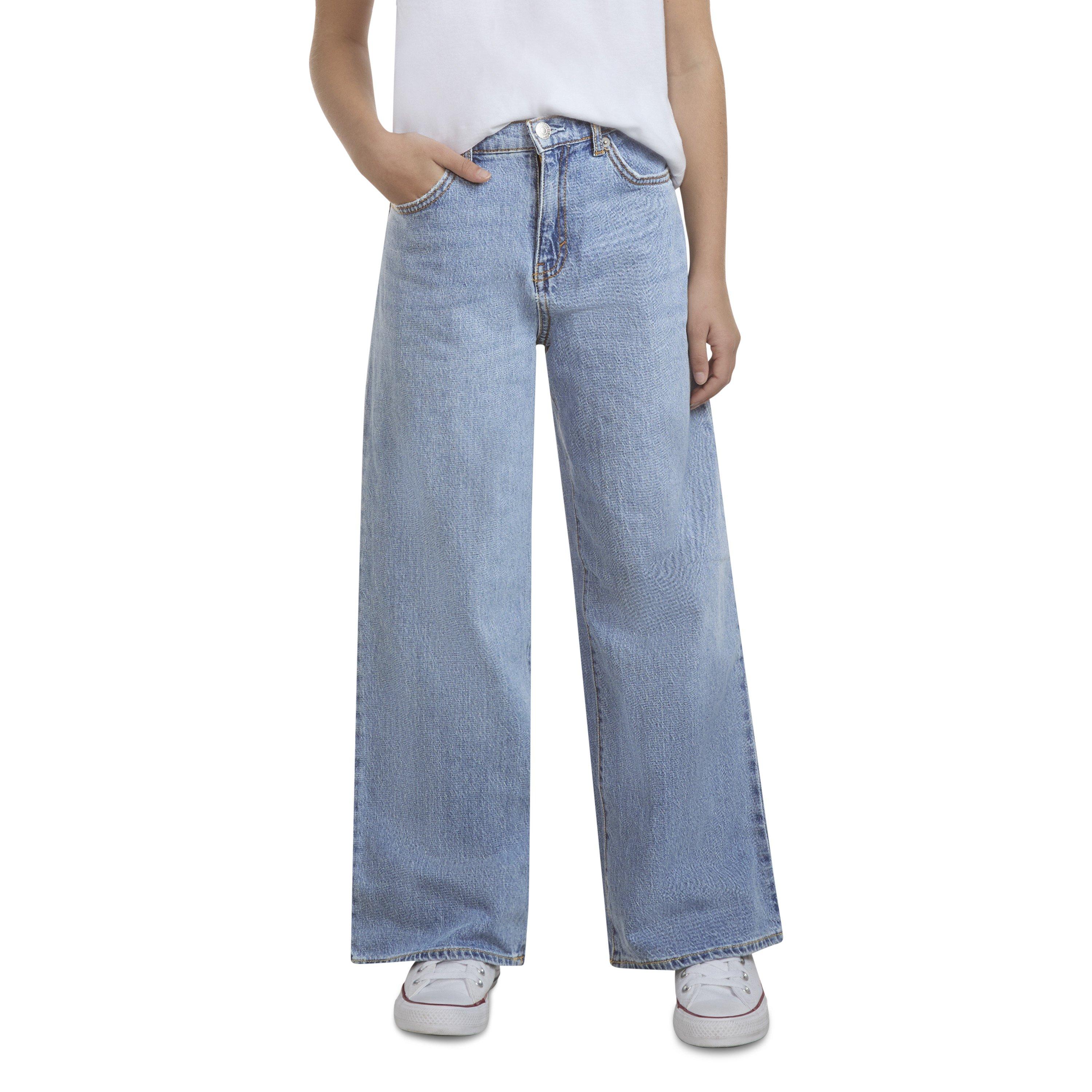 Levi's Big Girls' High Rise Baggy Lt Wash Light Blue Denim Jeans - LT BLUE